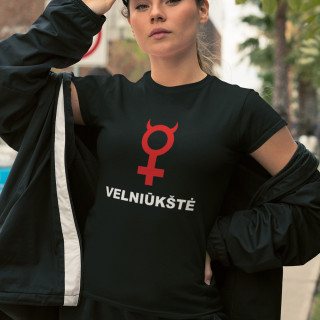 Moteriški marškinėliai "Velniūkštė"