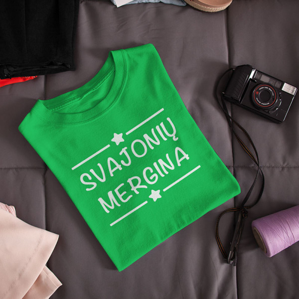 Moteriški marškinėliai "Svajonių mergina"