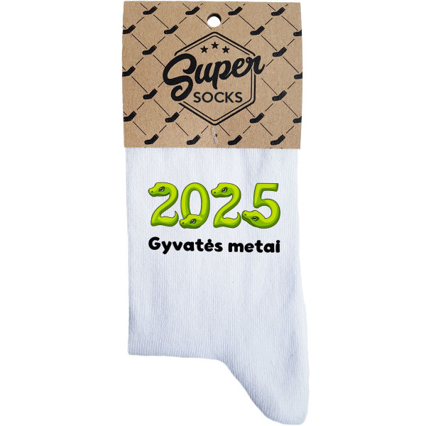 Moteriškos kojinės "2025 - Gyvatės metai" Moteriškos kojinės "2025 - Gyvatės metai"