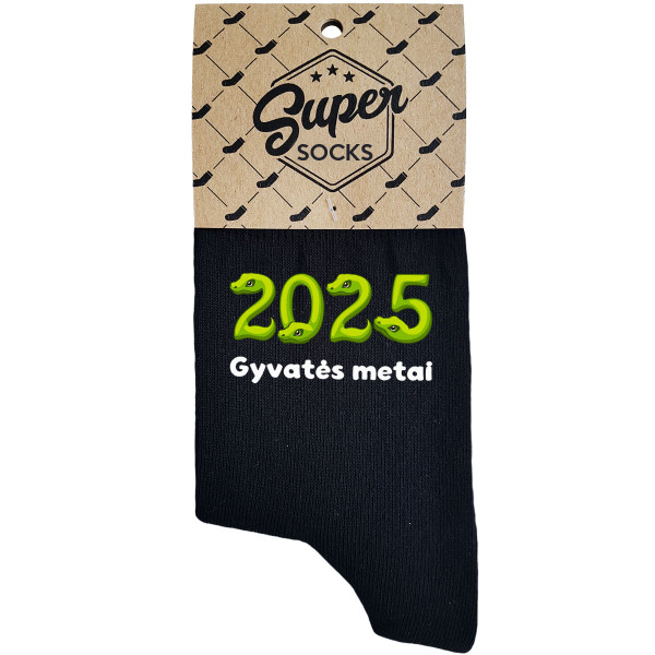 Moteriškos kojinės "2025 - Gyvatės metai" Moteriškos kojinės "2025 - Gyvatės metai"