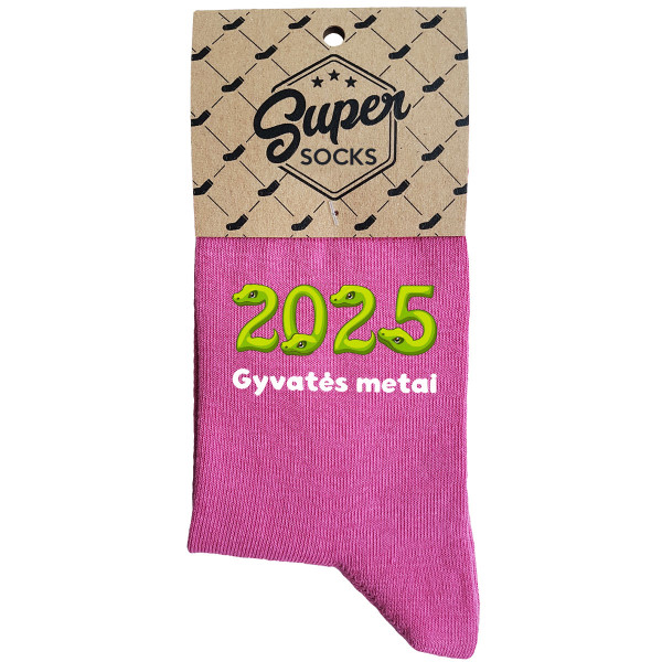 Moteriškos kojinės "2025 - Gyvatės metai" Moteriškos kojinės "2025 - Gyvatės metai"