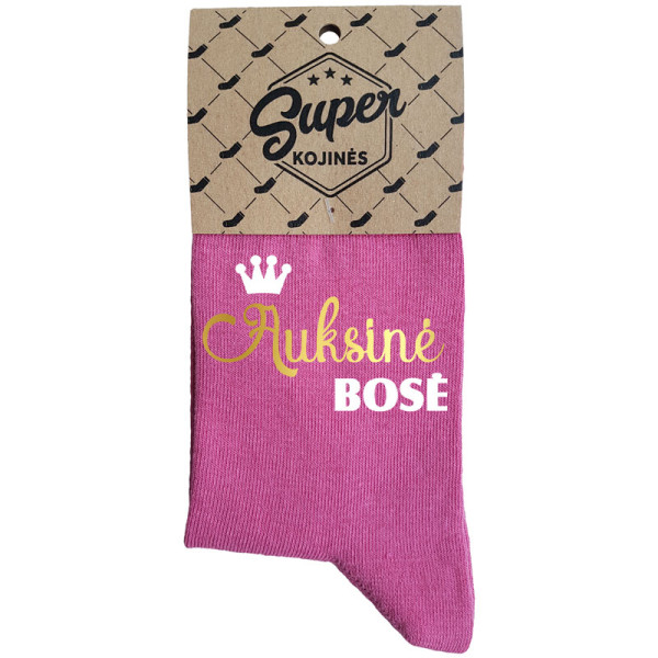 Moteriškos kojinės „Auksinė bosė“ Moteriškos kojinės „Auksinė bosė“