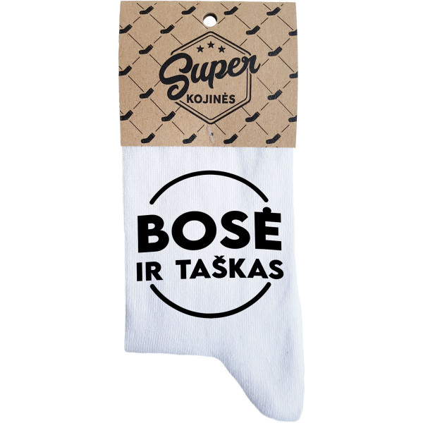 Moteriškos kojinės "Bosė ir taškas" Moteriškos kojinės "Bosė ir taškas"