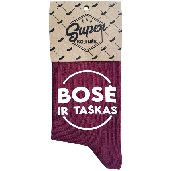 Moteriškos kojinės "Bosė ir taškas" Moteriškos kojinės "Bosė ir taškas"