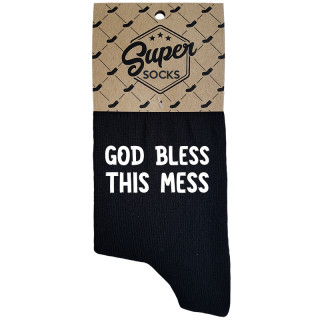 Moteriškos kojinės „God bless this mess“