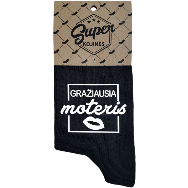Moteriškos kojinės "Gražiausia moteris" Moteriškos kojinės "Gražiausia moteris"