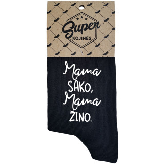 Moteriškos kojinės "Mama sako, mama žino"