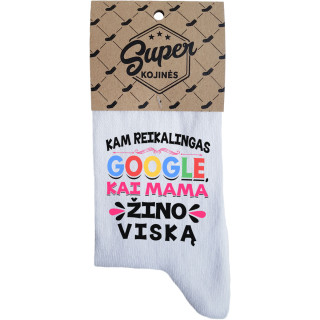 Moteriškos kojinės "Mama žino viską"