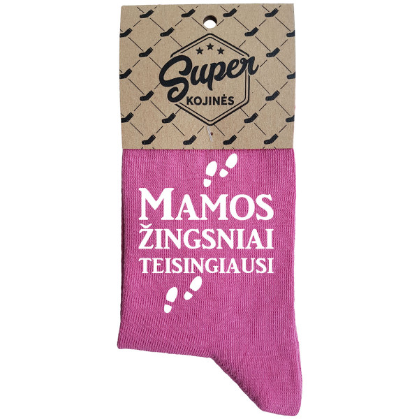 Moteriškos kojinės "Mamos žingsniai" Moteriškos kojinės "Mamos žingsniai"