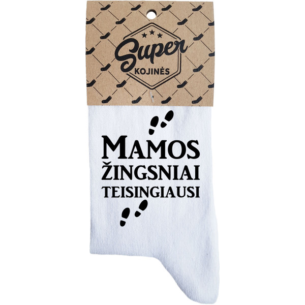 Moteriškos kojinės "Mamos žingsniai" Moteriškos kojinės "Mamos žingsniai"