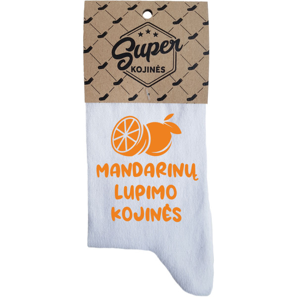 Moteriškos kojinės "Mandarinų lupimo kojinės" Moteriškos kojinės "Mandarinų lupimo kojinės"