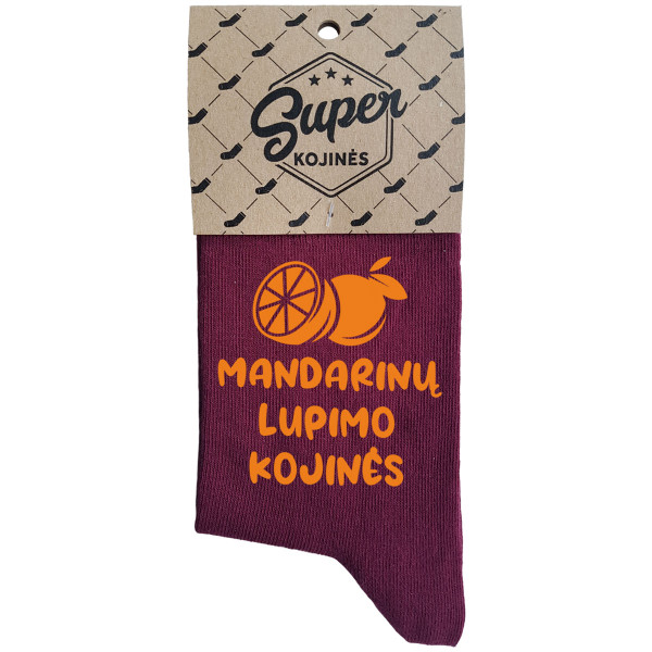 Moteriškos kojinės "Mandarinų lupimo kojinės" Moteriškos kojinės "Mandarinų lupimo kojinės"