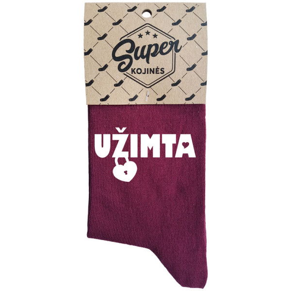 Moteriškos kojinės „Užimta“ Moteriškos kojinės „Užimta“