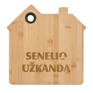 Namelio formos bambukinė pjaustymo lentelė "Senelio užkanda"