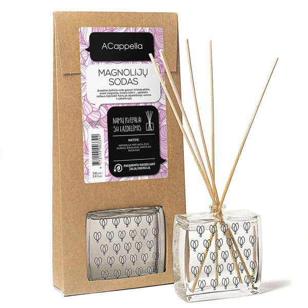 Namų kvapas su lazdelėmis "Magnolijų sodas" Namų kvapas su lazdelėmis "Magnolijų sodas"