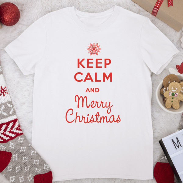Marškinėliai "Keep calm Merry Christmas" Marškinėliai "Keep calm Merry Christmas"