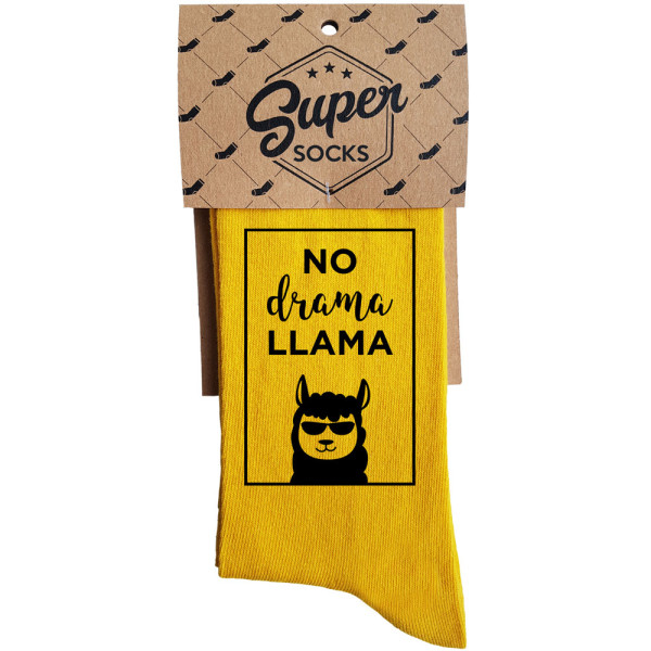 Kojinės "NO drama LLAMA" Kojinės "NO drama LLAMA"