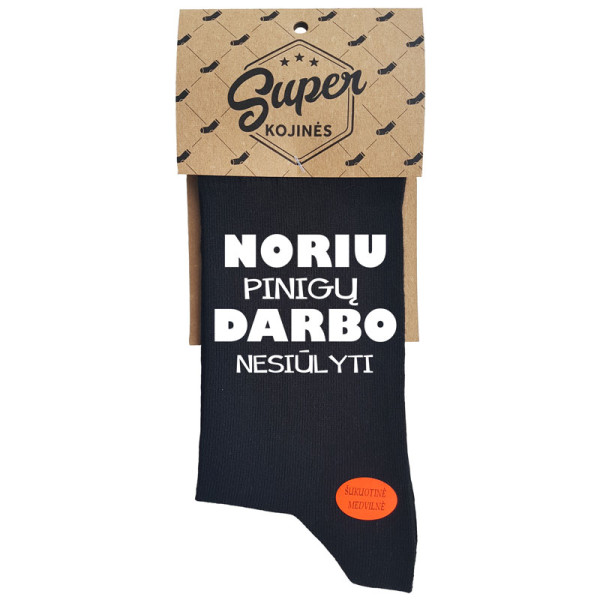 Kojinės "Noriu darbo" Kojinės "Noriu darbo"