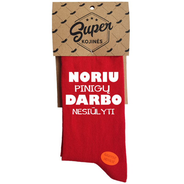Kojinės "Noriu darbo" Kojinės "Noriu darbo"