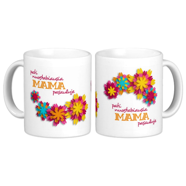 Puodelis "Nuostabiausia mama" Puodelis "Nuostabiausia mama"