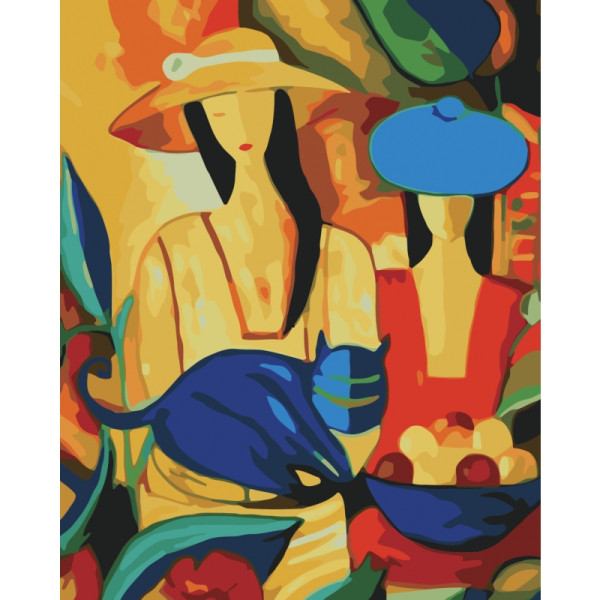 Tapybos pagal skaičius rinkinys "Abstrakcija" (40x50cm) Tapybos pagal skaičius rinkinys "Abstrakcija" (40x50cm)