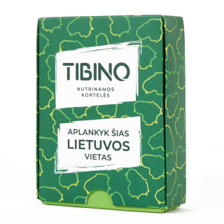 Nutrinamų kortelių rinkinys TIBINO "Aplankyk šias Lietuvos vietas"