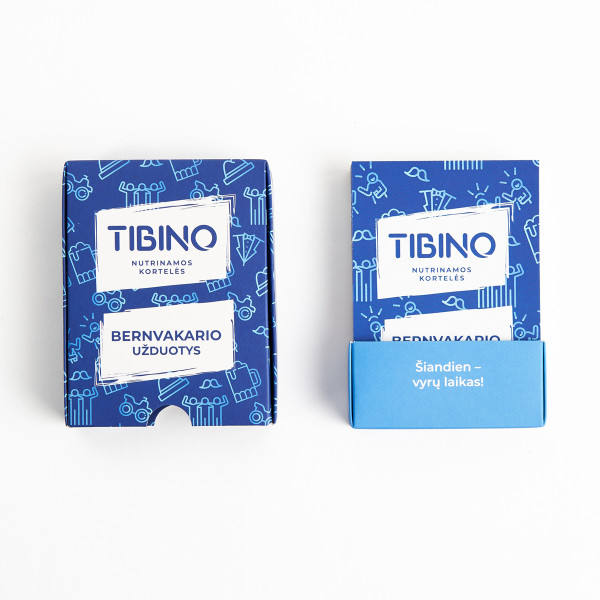 Nutrinamų kortelių rinkinys TIBINO "Bernvakario užduotys"