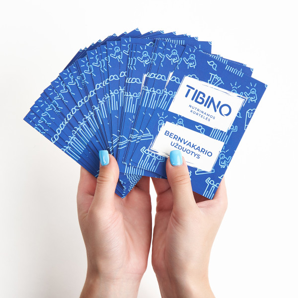 Nutrinamų kortelių rinkinys TIBINO "Bernvakario užduotys"