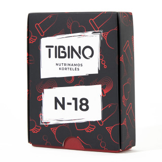 Nutrinamų kortelių rinkinys TIBINO "N-18"