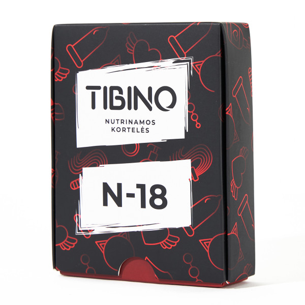 Nutrinamų kortelių rinkinys TIBINO "N-18"