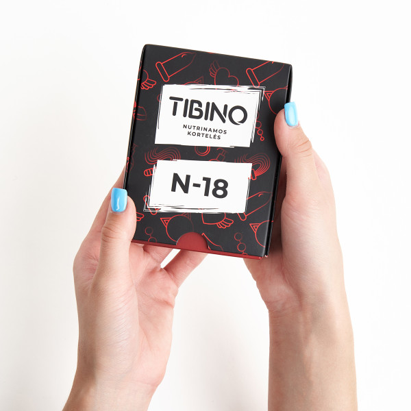 Nutrinamų kortelių rinkinys TIBINO "N-18"
