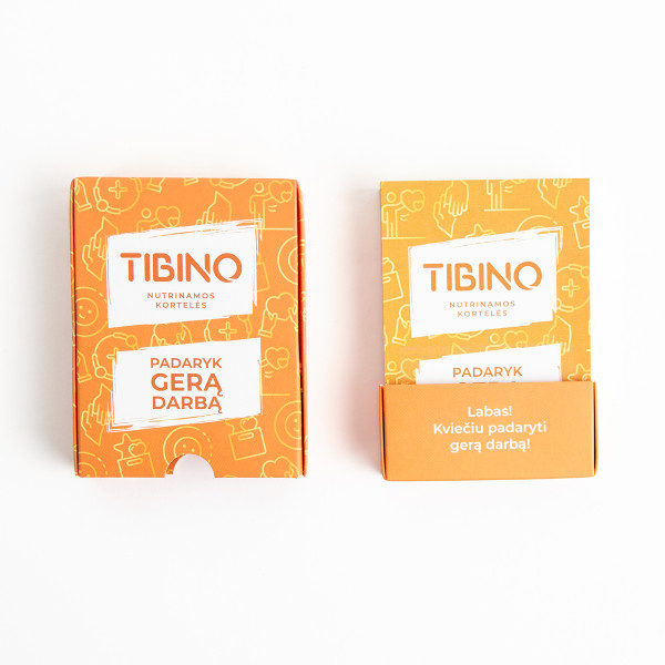 Nutrinamų kortelių rinkinys TIBINO "Padaryk gerą darbą"