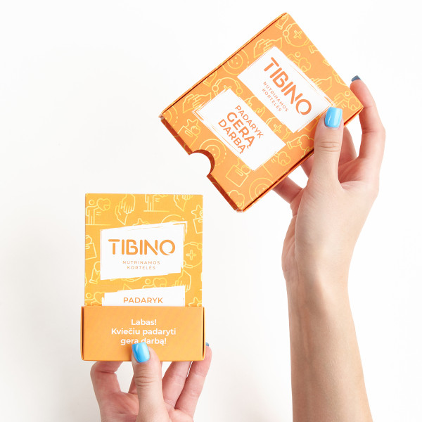 Nutrinamų kortelių rinkinys TIBINO "Padaryk gerą darbą"