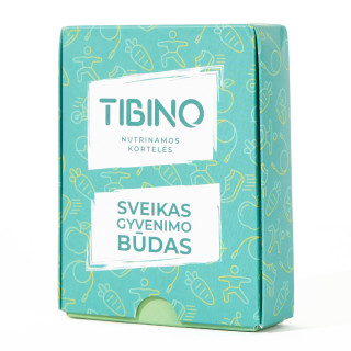 Nutrinamų kortelių rinkinys TIBINO "Sveikas gyvenimo būdas"