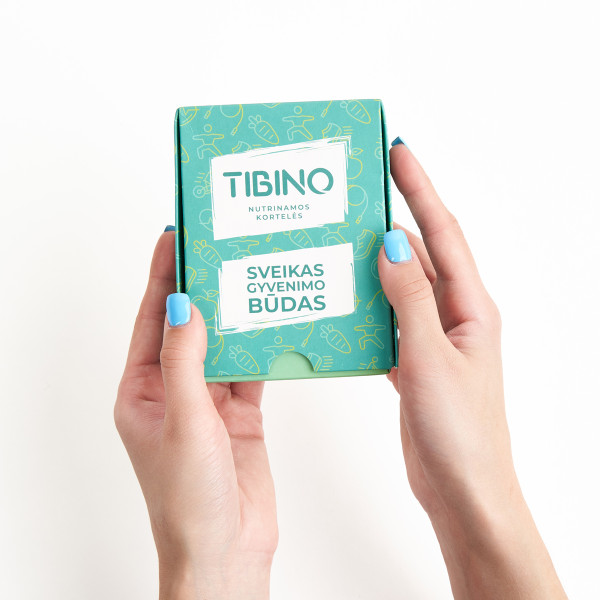 Nutrinamų kortelių rinkinys TIBINO "Sveikas gyvenimo būdas"