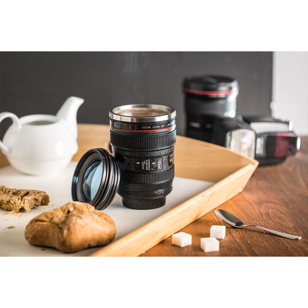 Termopuodelis - fotoaparato objektyvas (375ml) Termopuodelis - fotoaparato objektyvas (375ml)