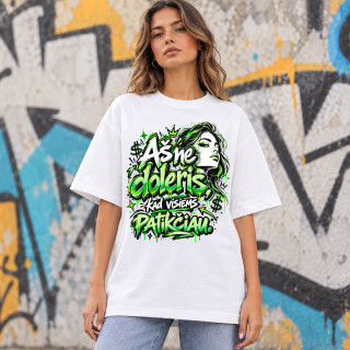 Oversized premium UNISEX marškinėliai "Aš ne doleris, kad visiems patikčiau" Oversized premium UNISEX marškinėliai "Aš ne doleris, kad visiems patikčiau"
