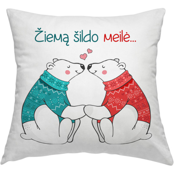 Pagalvės užvalkalas "Meilė šildo" Pagalvės užvalkalas "Meilė šildo"