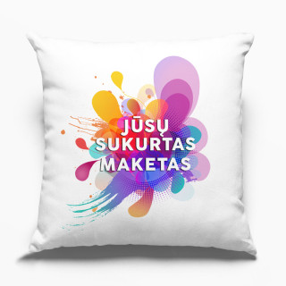 Pagalvės užvalkalas su Jūsų sukurtu dizainu (40 x 40cm)