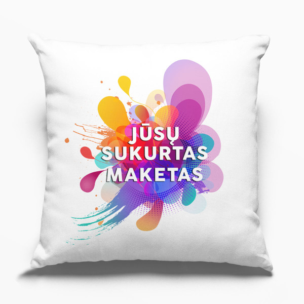 Pagalvės užvalkalas su Jūsų sukurtu dizainu (40 x 40cm) Pagalvės užvalkalas su Jūsų sukurtu dizainu (40 x 40cm)