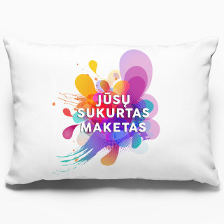 Pagalvės užvalkalas su Jūsų sukurtu dizainu (70 x 50cm)
