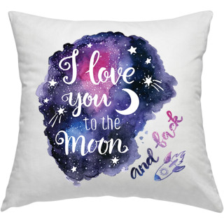 Pagalvės užvalkalas "To the moon and back"