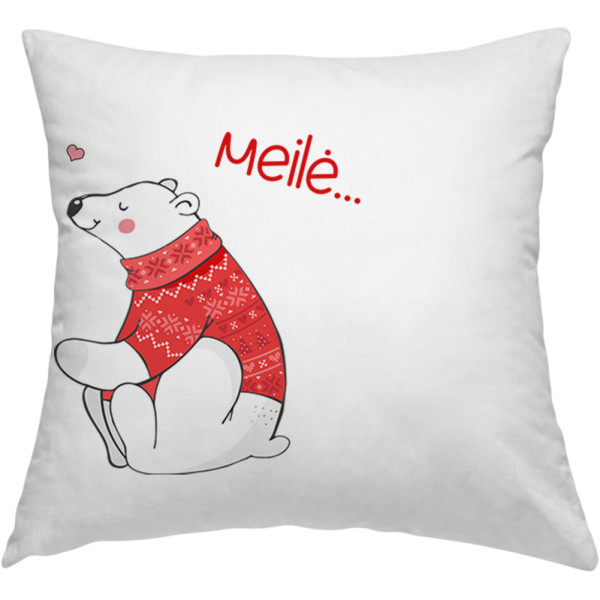 Pagalvių užvalkalų komplektas "Meilė šildo" Pagalvių užvalkalų komplektas "Meilė šildo"