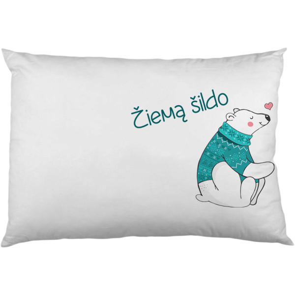 Pagalvių užvalkalų komplektas "Meilė šildo" Pagalvių užvalkalų komplektas "Meilė šildo"
