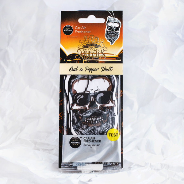 Pakabinamas oro gaiviklis "Pepper skull" Pakabinamas oro gaiviklis "Pepper skull"