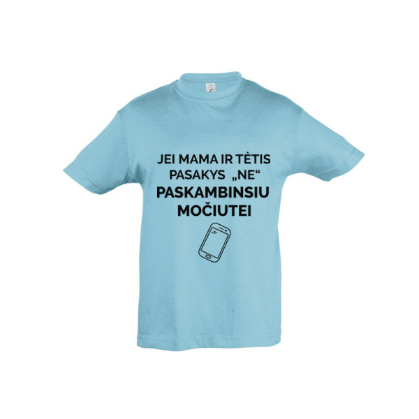 Vaikiški marškinėliai "Paskambinsiu močiutei"