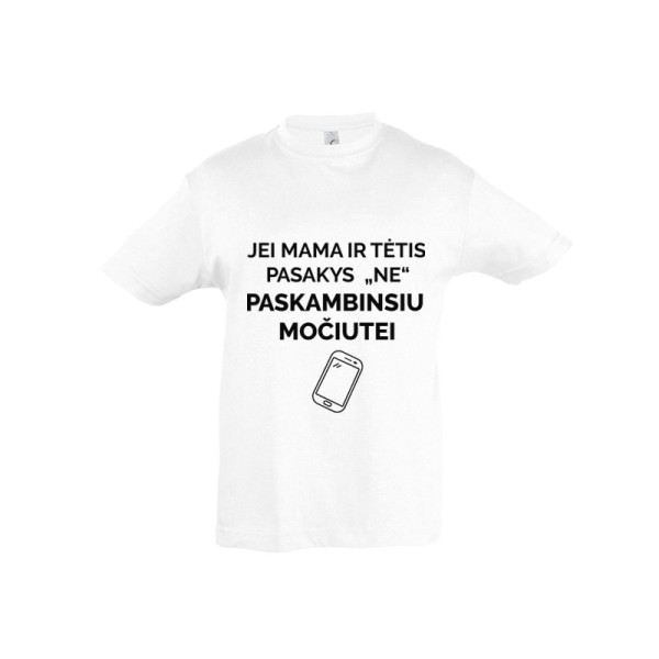Vaikiški marškinėliai "Paskambinsiu močiutei"