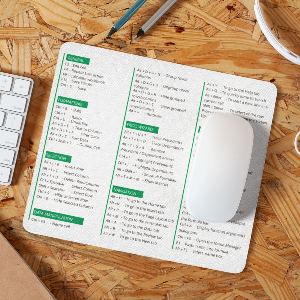 Pelės kilimėlis "Excel spartieji klavišai" Pelės kilimėlis "Excel spartieji klavišai"