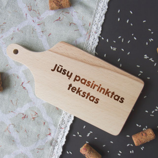 Pjaustymo lentelė su rankena bei Jūsų pasirinktu tekstu (26cm)