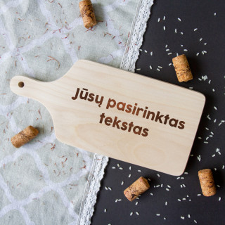 Pjaustymo lentelė su rankena bei Jūsų pasirinktu tekstu (30cm)